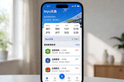 leyu乐鱼移动应用界面展示手机端实时比分和赛事通知功能